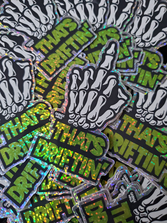 Glitter That's Driftin' Sticker