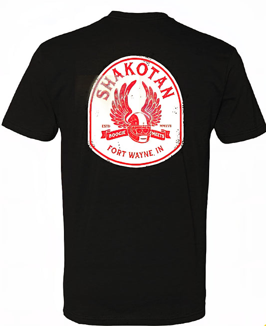 Boogie Meets Crest Black Tshirt